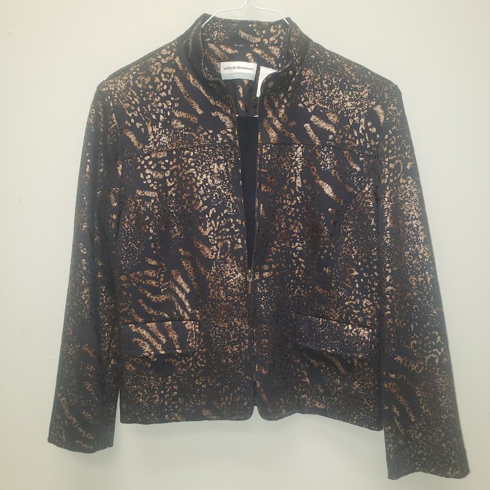 Alfred Dunner Zip Up Sweater